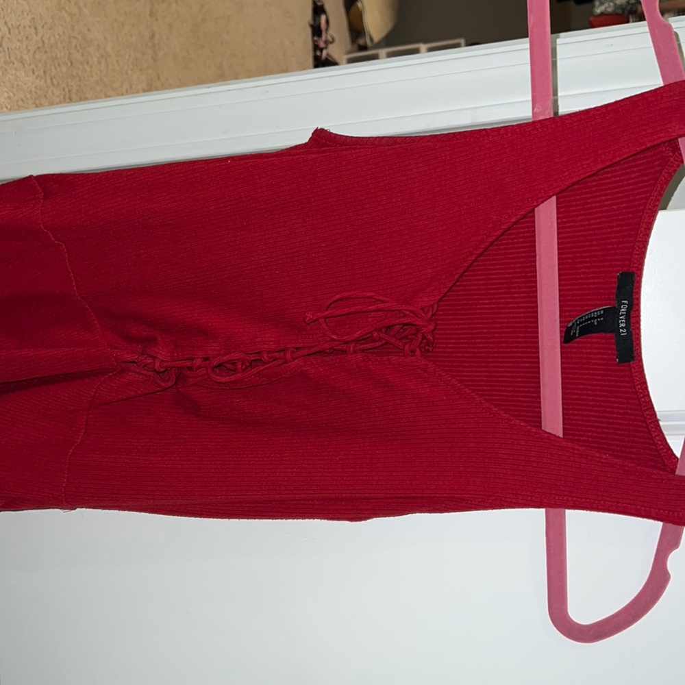 Red tie bodysuit!